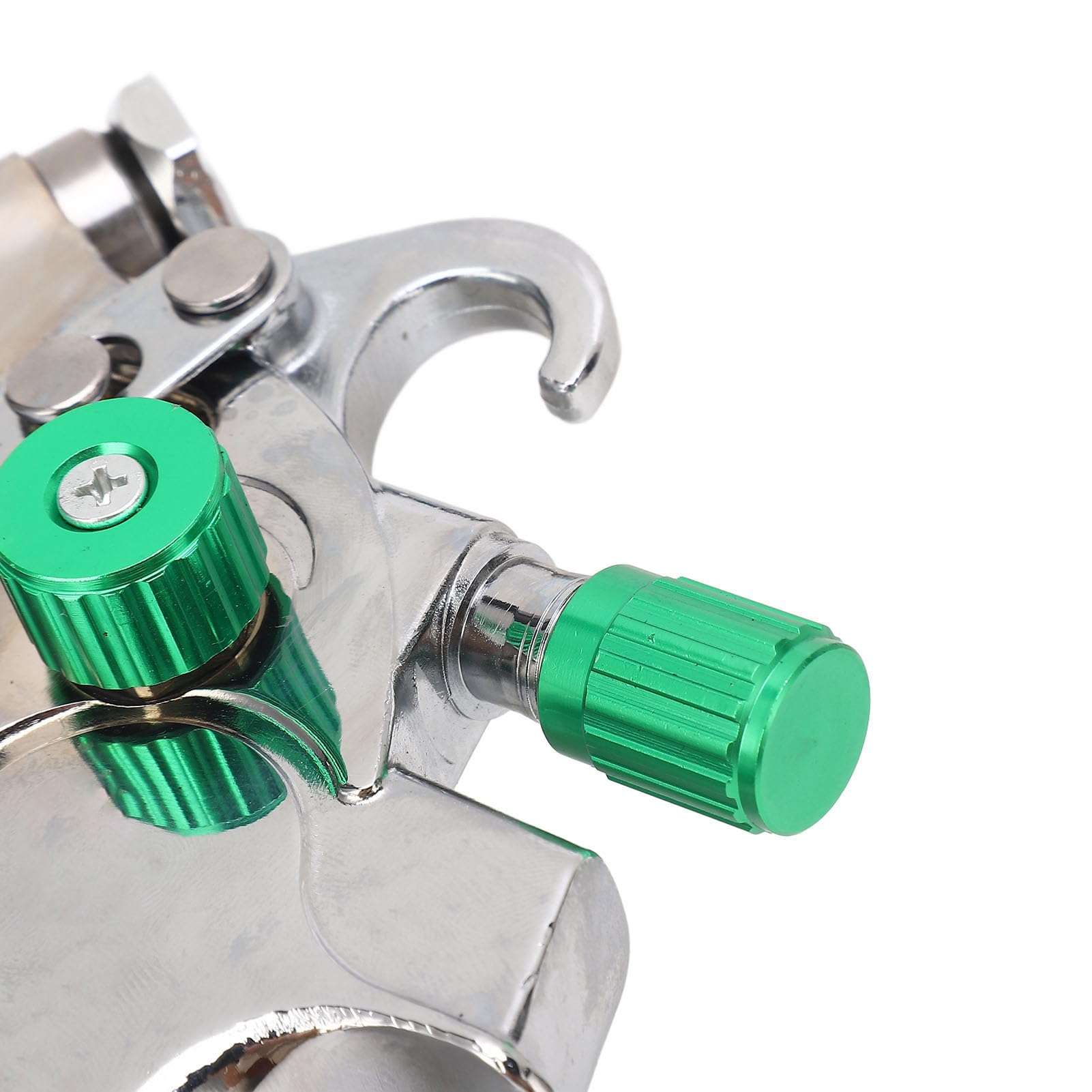 Naroote Pistolet Natryskowy Hvlp, Regulowany Pistolet Natryskowy z Grawitacyjnym Podawaniem Farby z Kubkiem O Pojemności 600 Ml, 3 Dyszami I Manometrem, Równomiernym Rozpylaniem