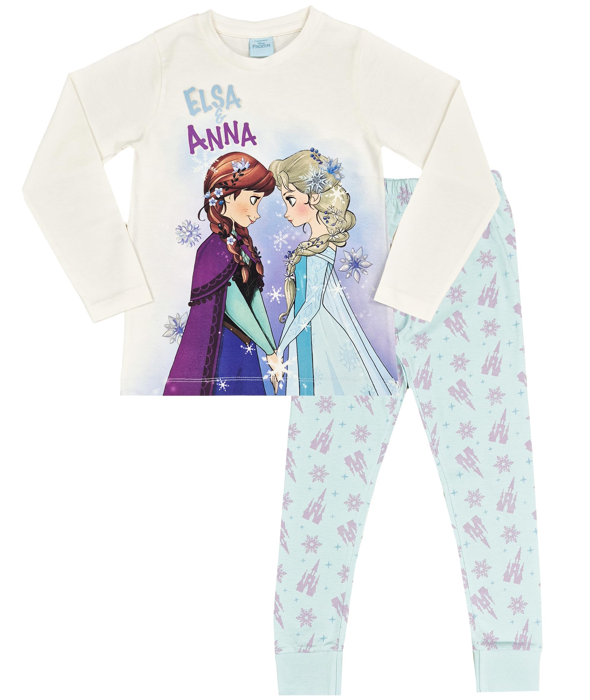 Disney Frozen Girls Pyjamas Elsa Anna Nightwear (Frozen Elsa & Anna, 18-24 Months) Multicolour