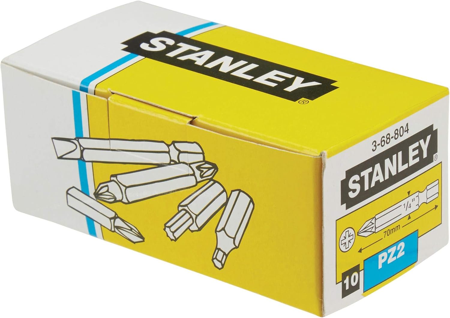 Stanley 1-68-945 PZ1 Bits (25 piece), Silver