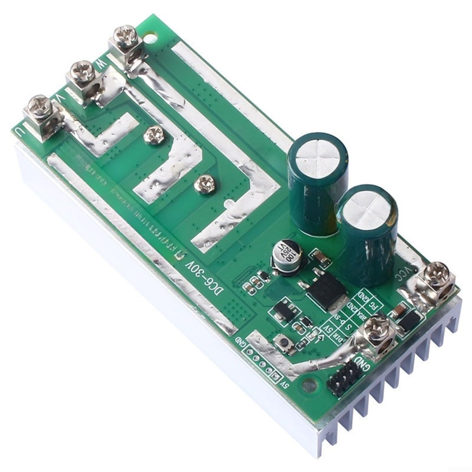 Controlador de motor 750 W para motor BLDC de 12 V/24 V, regulador sin escobillas de 6 – 30 V con control adelante/atrás, corriente máxima de 50 A, protección contra sobrecarga, compacto para