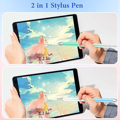 Miniatura 5 de Lápices ópticos para pantallas táctiles, Lápiz óptico de disco magnético 2 en 1 para iPad con tapa magnética, Lápiz para tableta iPad compatible con