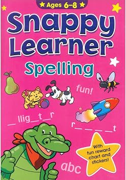 Dsn Snappy Learner Spelling with Fun Reward Chart & Stickers Teach Spelling Help Child Development