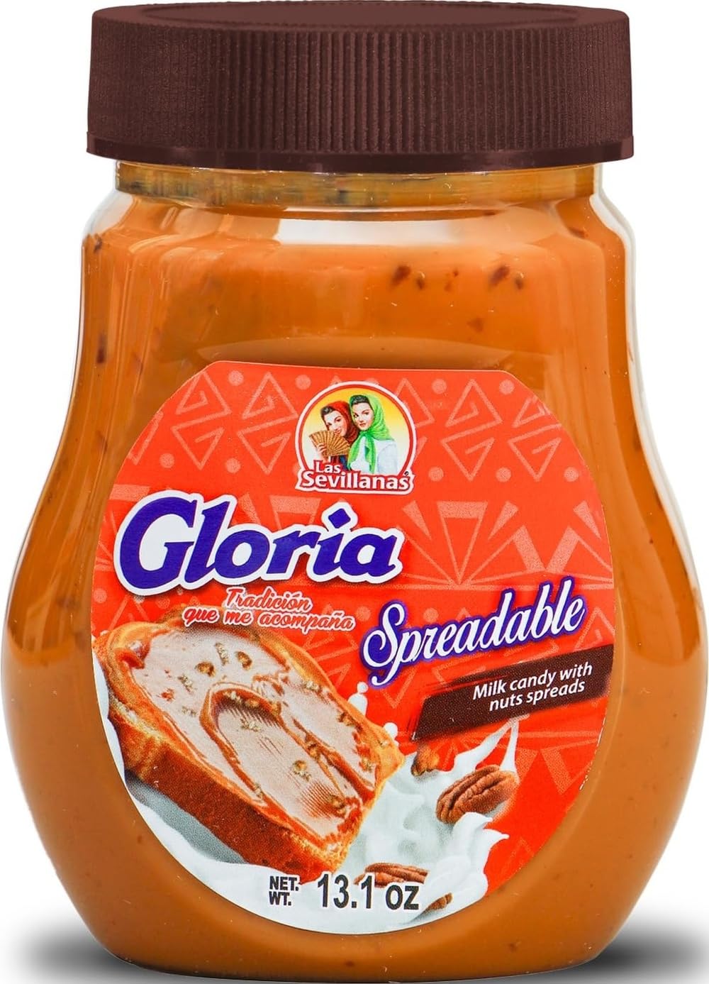 LAS SEVILLANAS GLORIA UNTABLE CON TROZOS DE NUEZ 370G