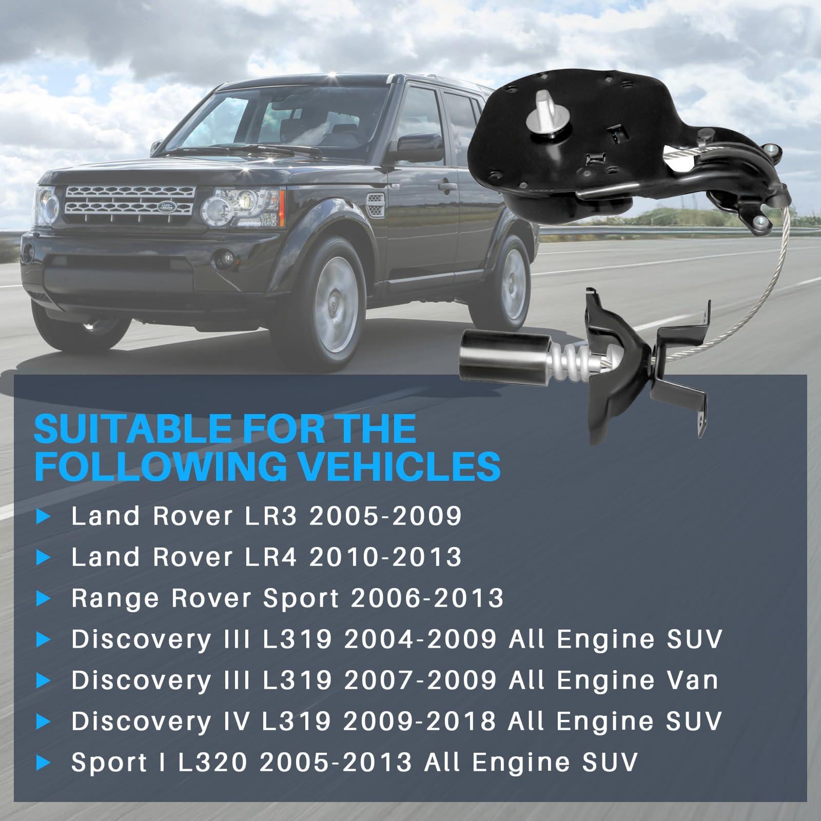 Kit de rueda de repuesto y cabrestante Rueda de repuesto Cabrestante Kit de rueda de repuesto y cabrestante Rueda de repuesto Cabrestante Compatible con Discovery 3 4 2004-2013 Sport 2005