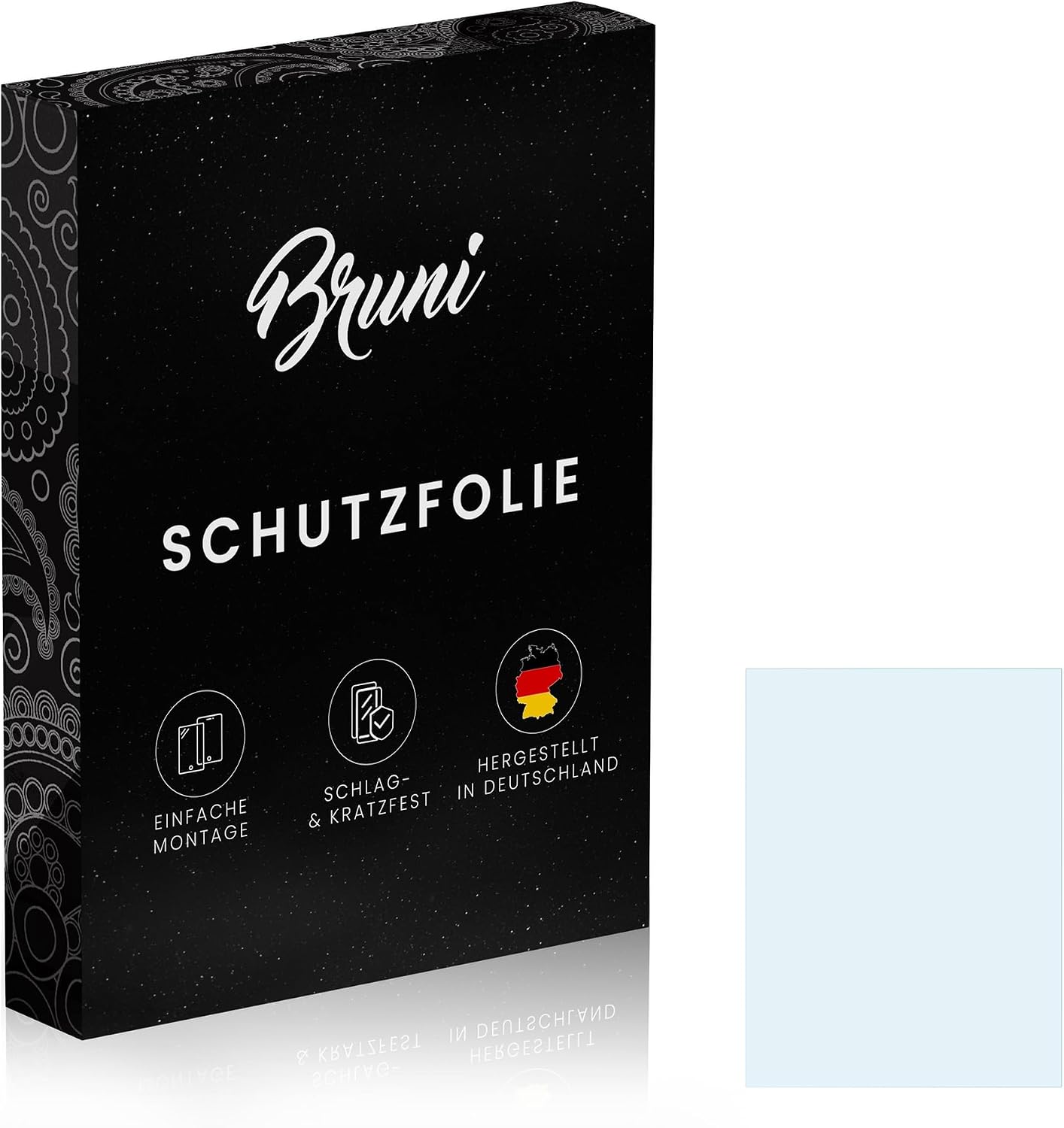 Bruni Screen Protector compatible with Standard screen 12,1 inch (247 x 186mm) Protector Film, crystal clear Protective Film (2X)
