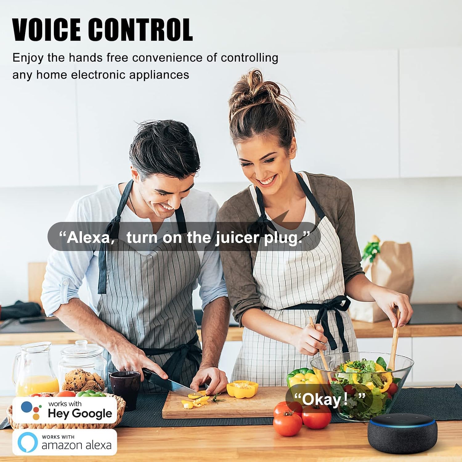 CRESTIN Smart Plug Mini WiFi Outlet with APP Control & Timer Function, Smart Plugs Work with Alexa & Google Assitant, 15A Smart Socket No Hub Required, ETL & FCC Certified(2.4GHz Only, 4 Pack)