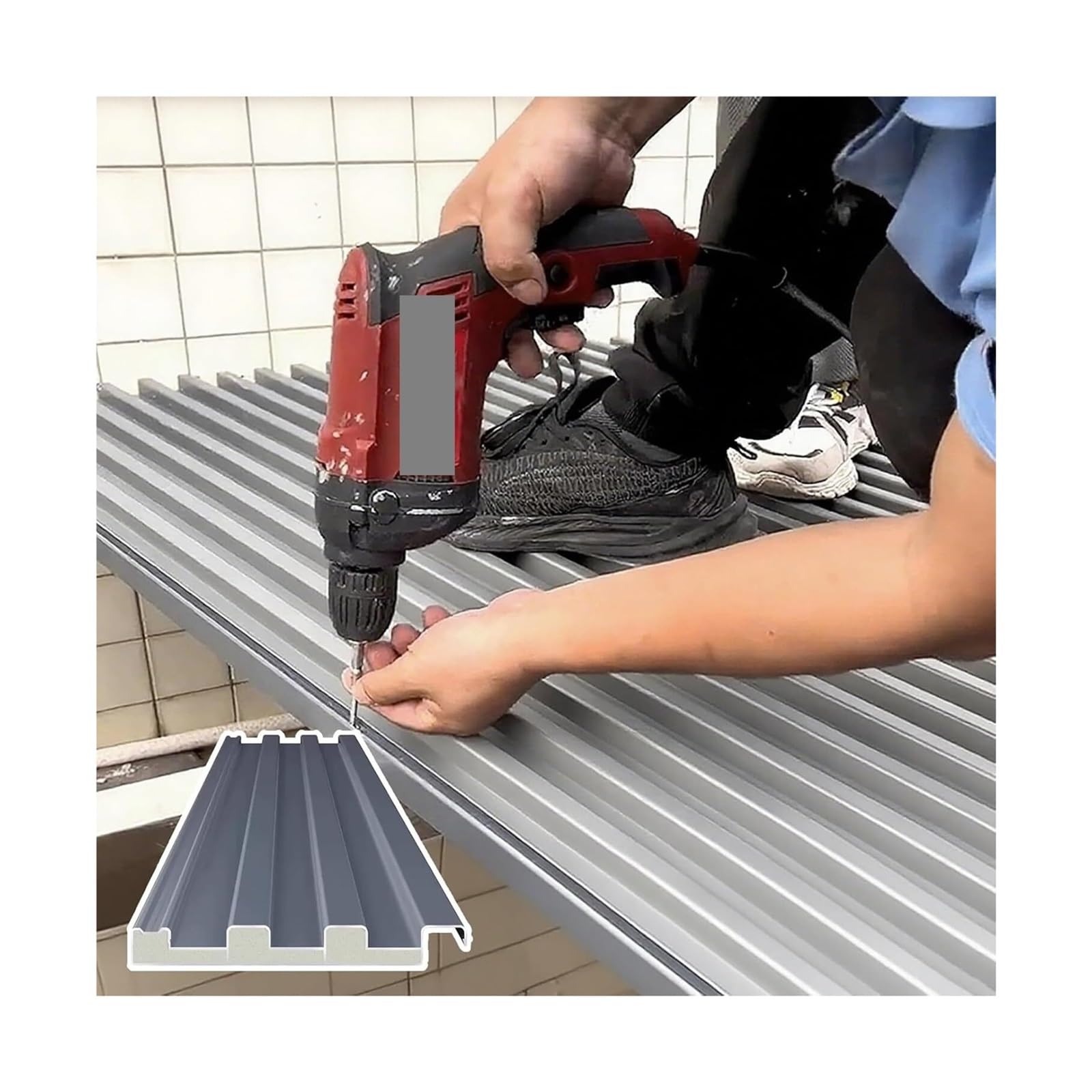 Aluminio corrugado aislado para techumbres resistente y de fácil instalación