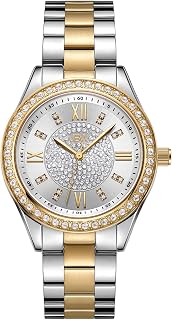 Women's Mondrian 34 0.08 ctw Diamond Two-Tone 18k Gold-Plated Stainless-Steel Watch J6388C