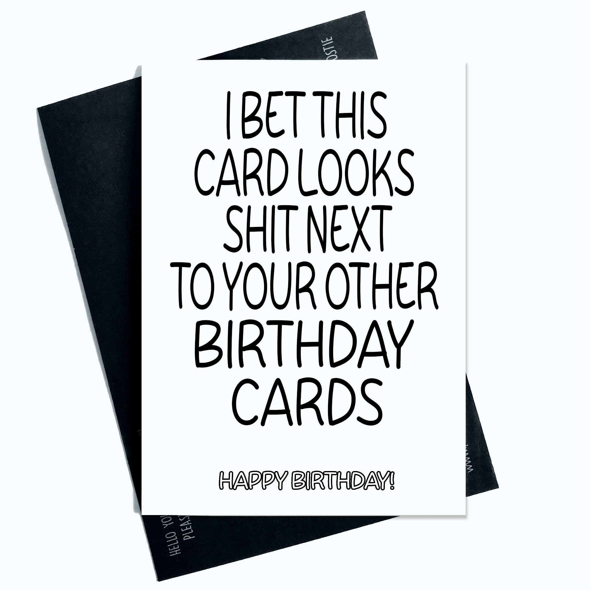 Peachy Antics - Funny Birthday Card For Him For Her I Bet This Card Looks For Friends, Family, Work Colleagues Funny Card Joke Novelty SP169