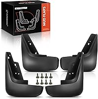 Vista 14 de A-Premium Juego de 4 solapas de barro, protectores de salpicaduras, guardabarros con kits de herrajes, accesorios compatibles con Cadillac CT4