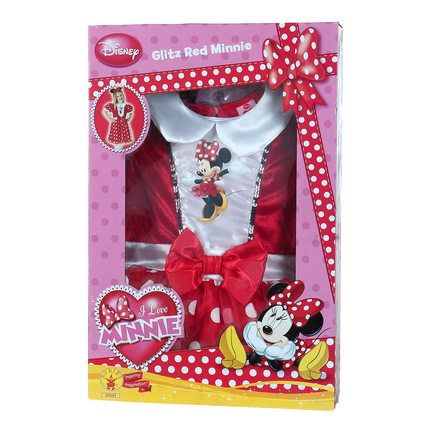 Rubie's IT620282-M - Minnie Costume, in Scatola, Rossa, Taglia M