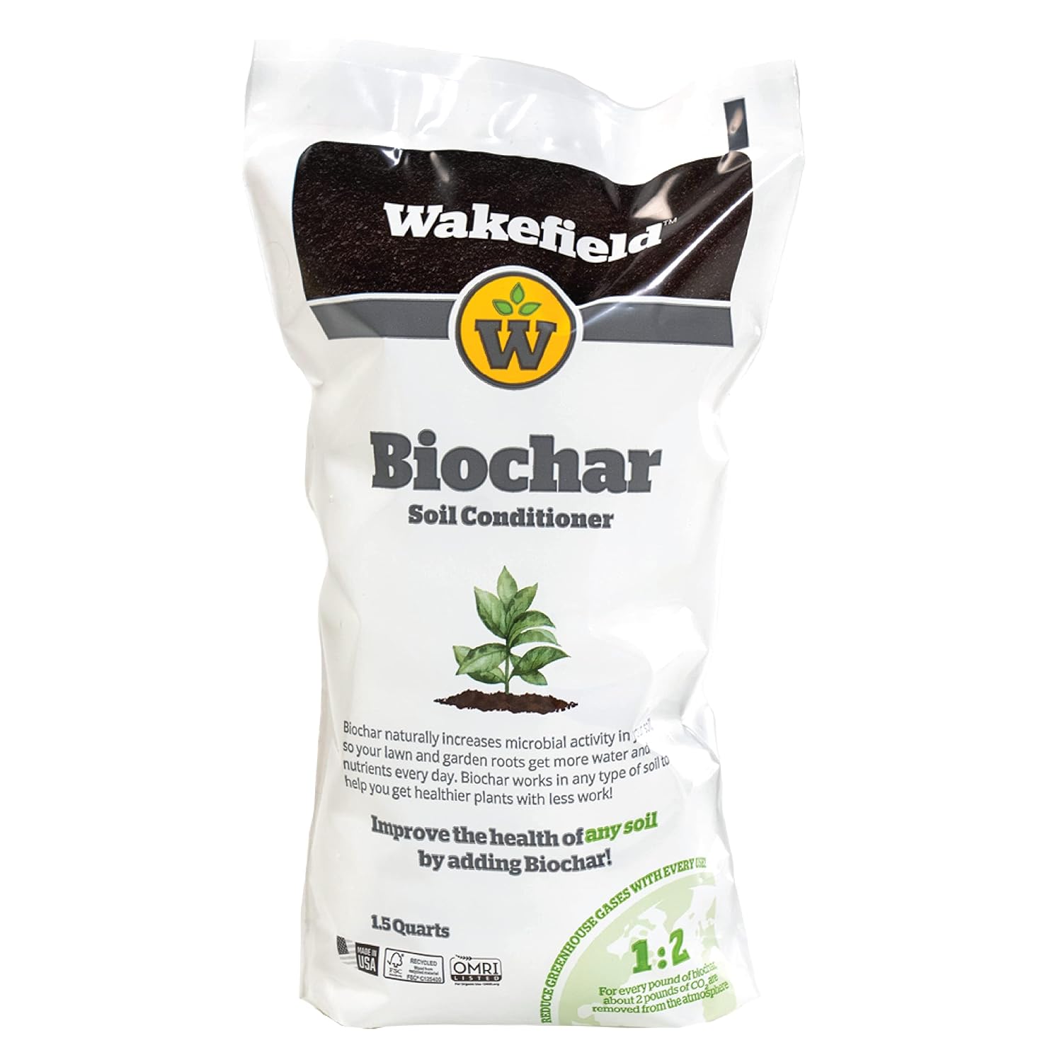 Amazon.com : Wakefield Biochar – Premium Garden Soil Conditioner – OMRI ...