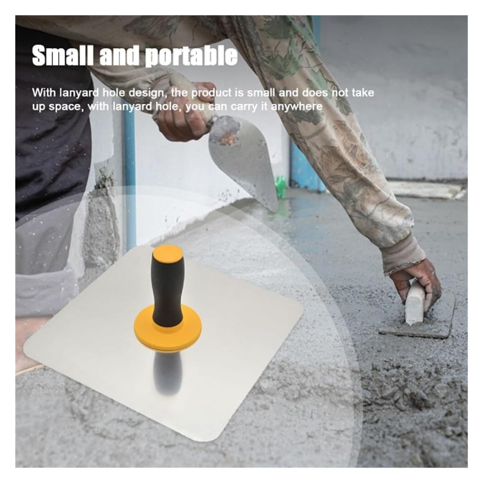 outils pour béton, Plaque de plâtre en aluminium 30 x cm avec poignée souple for plâtrage