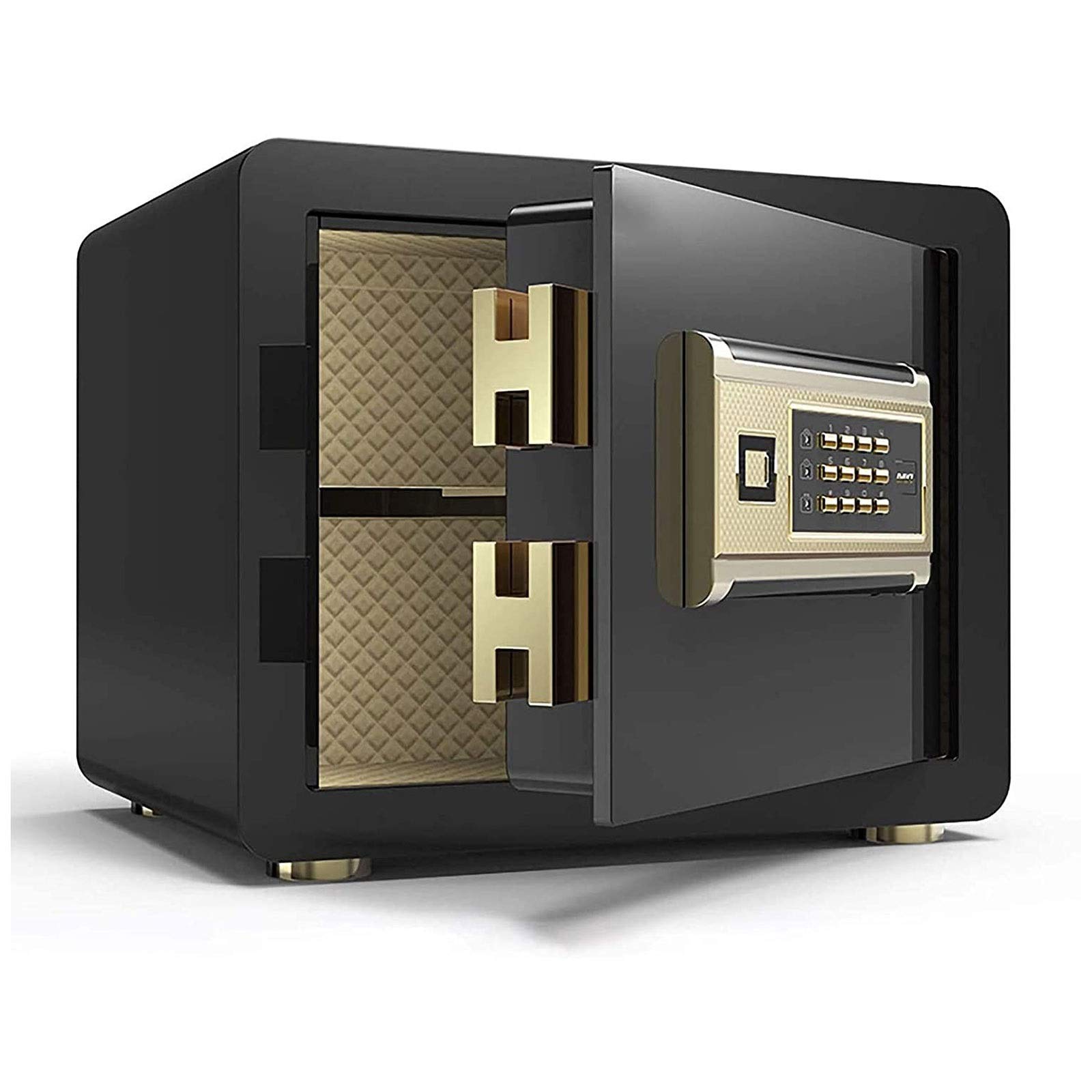 Seguridad de Gran tamaño, números de Seguridad, Acero electrónico, Caja de Seguridad con Teclado, Proteger Efectivo, Seguridad de Joyas, Pasaporte Adecuado para Familia, Negocios (Color: B)