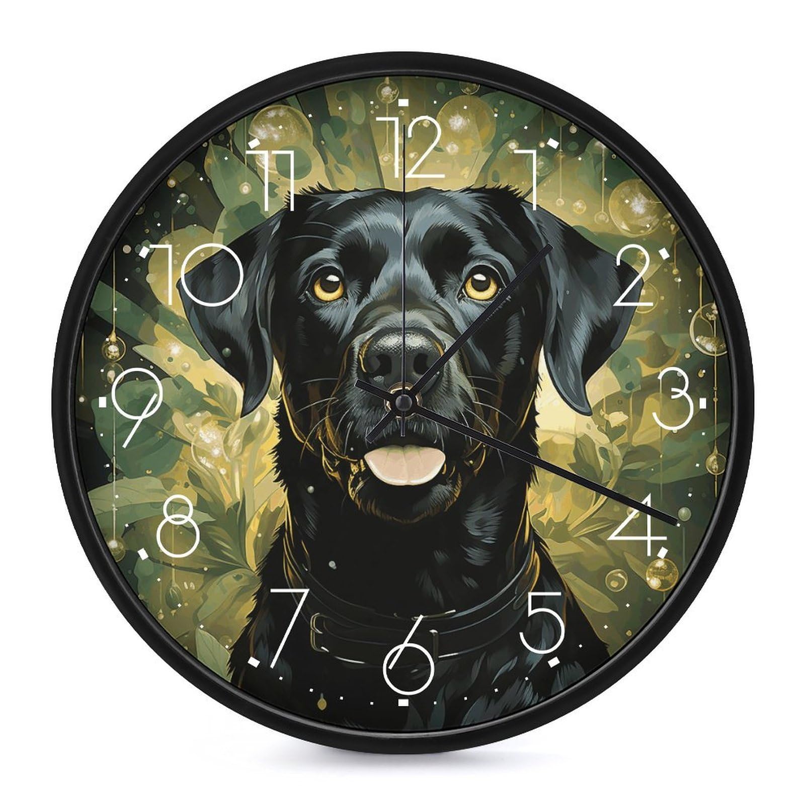 Horloge murale silencieuse sans tic-tac decorative pour chambre a coucher