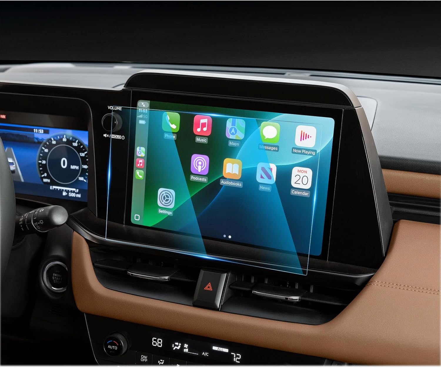 CDEFG For 2026 Subaru Outback Screen Protector - 3PCS Matte Anti Glare Tempered Glass - 12.1 Inch & 12.3 Inch & A/C- 2026 Outback Touchscreen & Dash & A/C Accessories