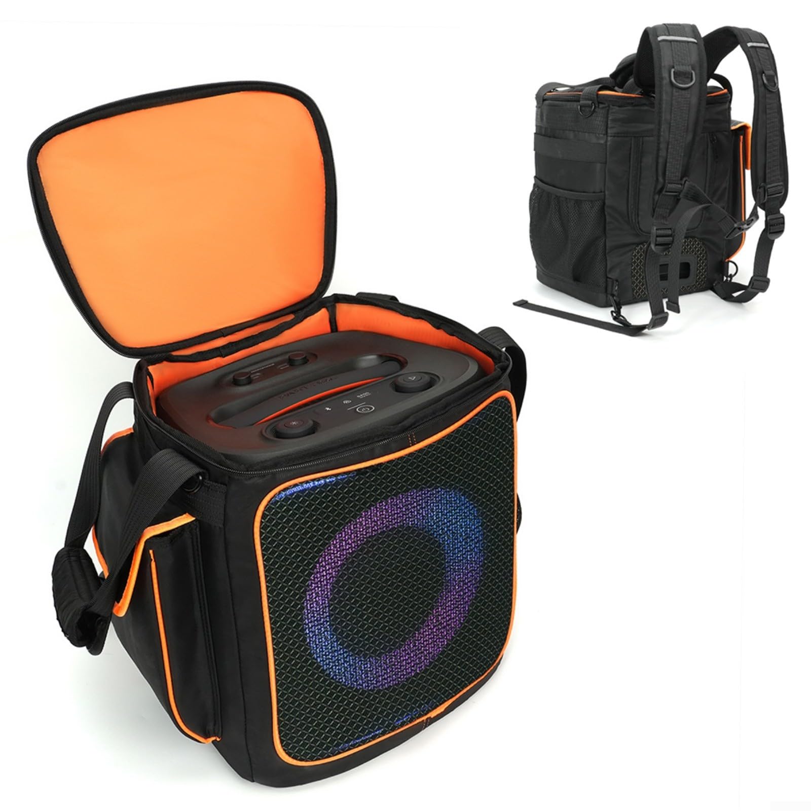 Impermeable para cámara, protector de clima portátil de PVC con aberturas de control para lentes DSLR sin espejo, negro