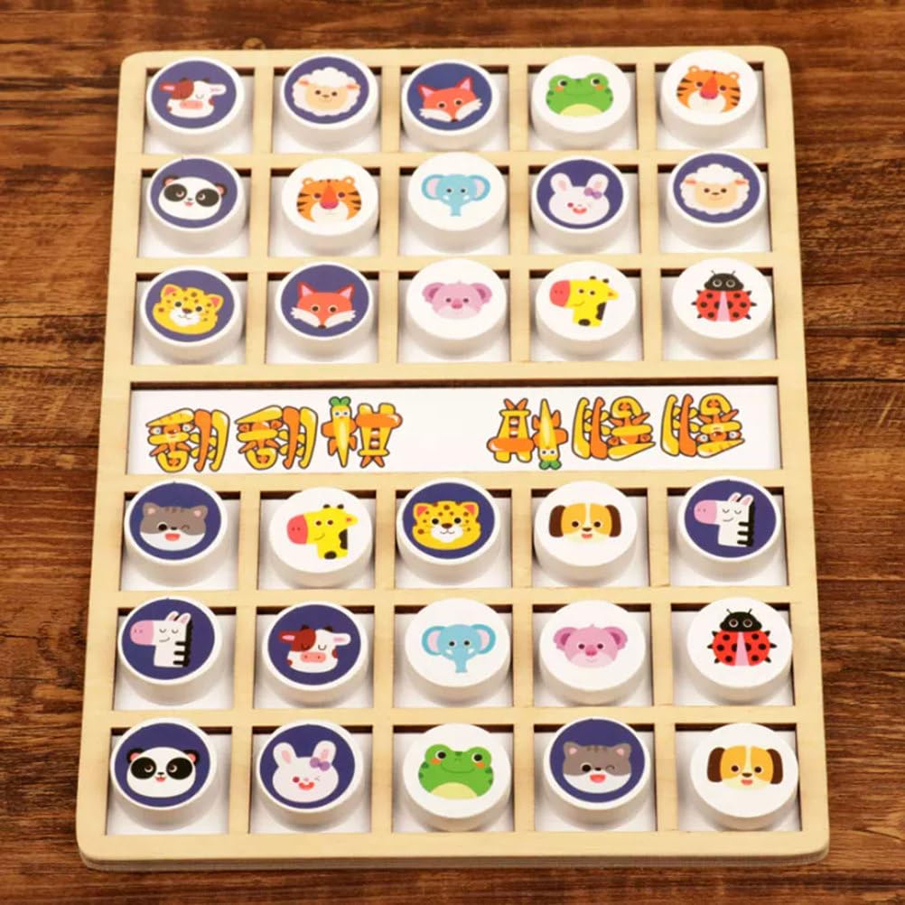 Juego Memoria Animales Madera Montessori