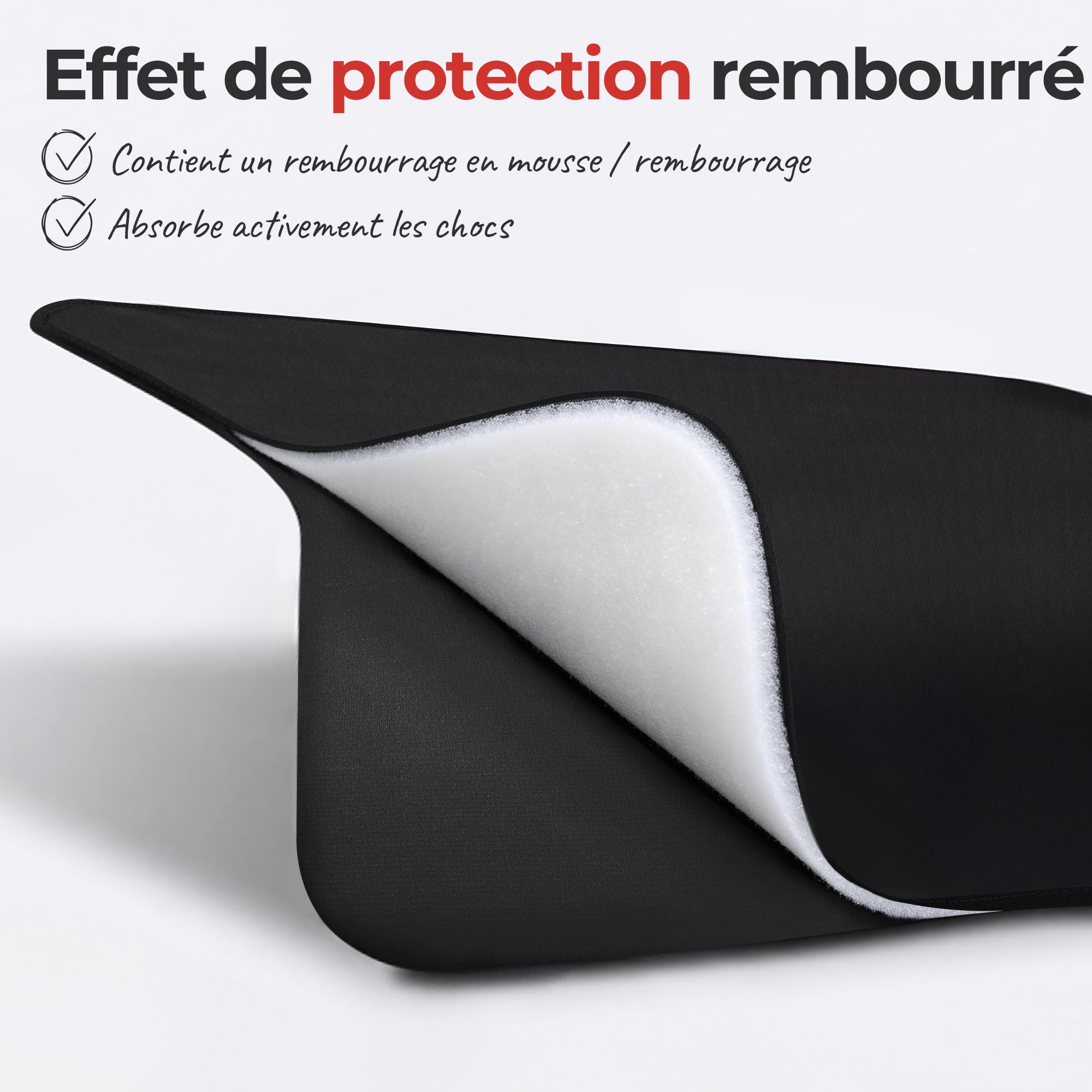 Achilles Tapis Coffre Voiture — Housse Pare-Chocs Anti-Rayures – Protection Coffre Chien – pour Transport Animaux et Bagages – 100x70 cm Noir