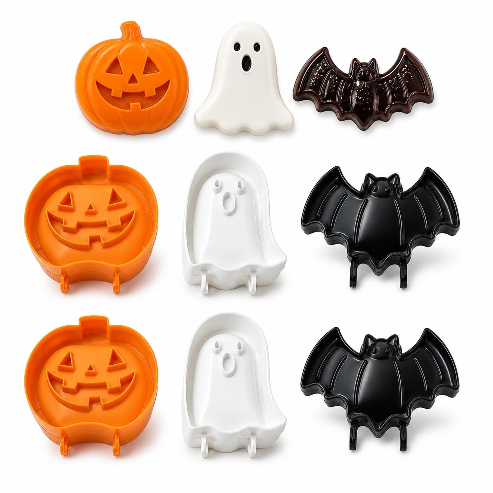 Set di stampi in silicone di Halloween for dolcetti di fantasmi e zucca