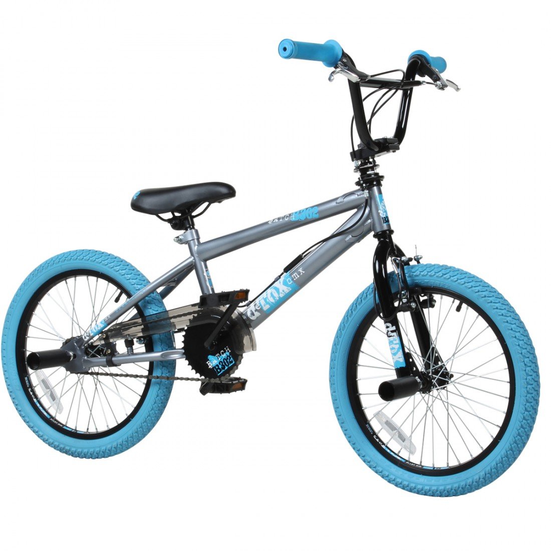 deTOX 18 Zoll BMX für Kinder 115-140 cm Mädchen Jungen ab ca, 5 Jahre Freestyle Fahrrad mit Pegs und 360° Rotor Kinderfahrrad Unisex Rad mit Bremsen