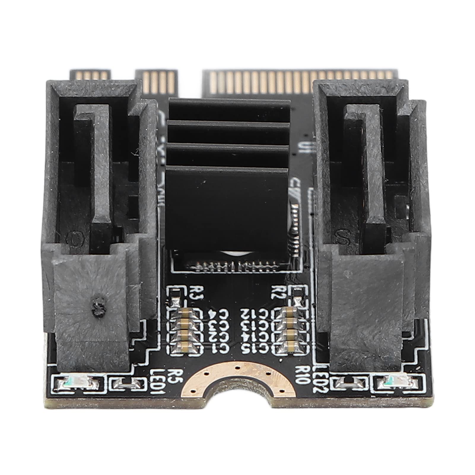 Zunate M2 to SATA3.0 Expansion Card HDD Adapter Card 6Gbps Fast Transfer JMB582 Chip Support PCI Express Expansion Card for Win 7 8 10 for OS X for Linux, Etc