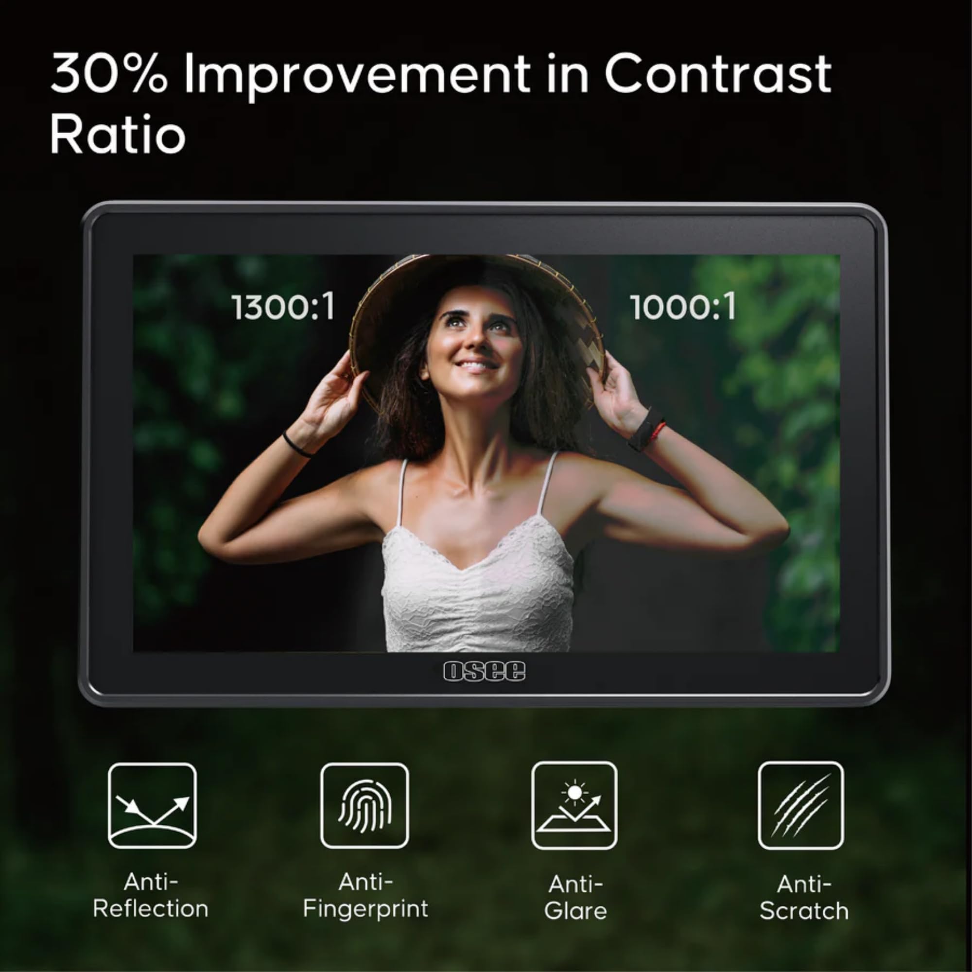 Osee G7 Pro 7 Inch 3000Nits HDR Camera Video Field Monitor,Full HD