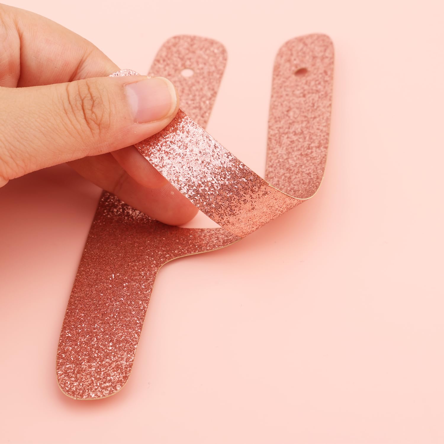 FOSDICK 2 Pezzi Ghirlanda di Fiocchi, Striscione con Fiocco Rosa