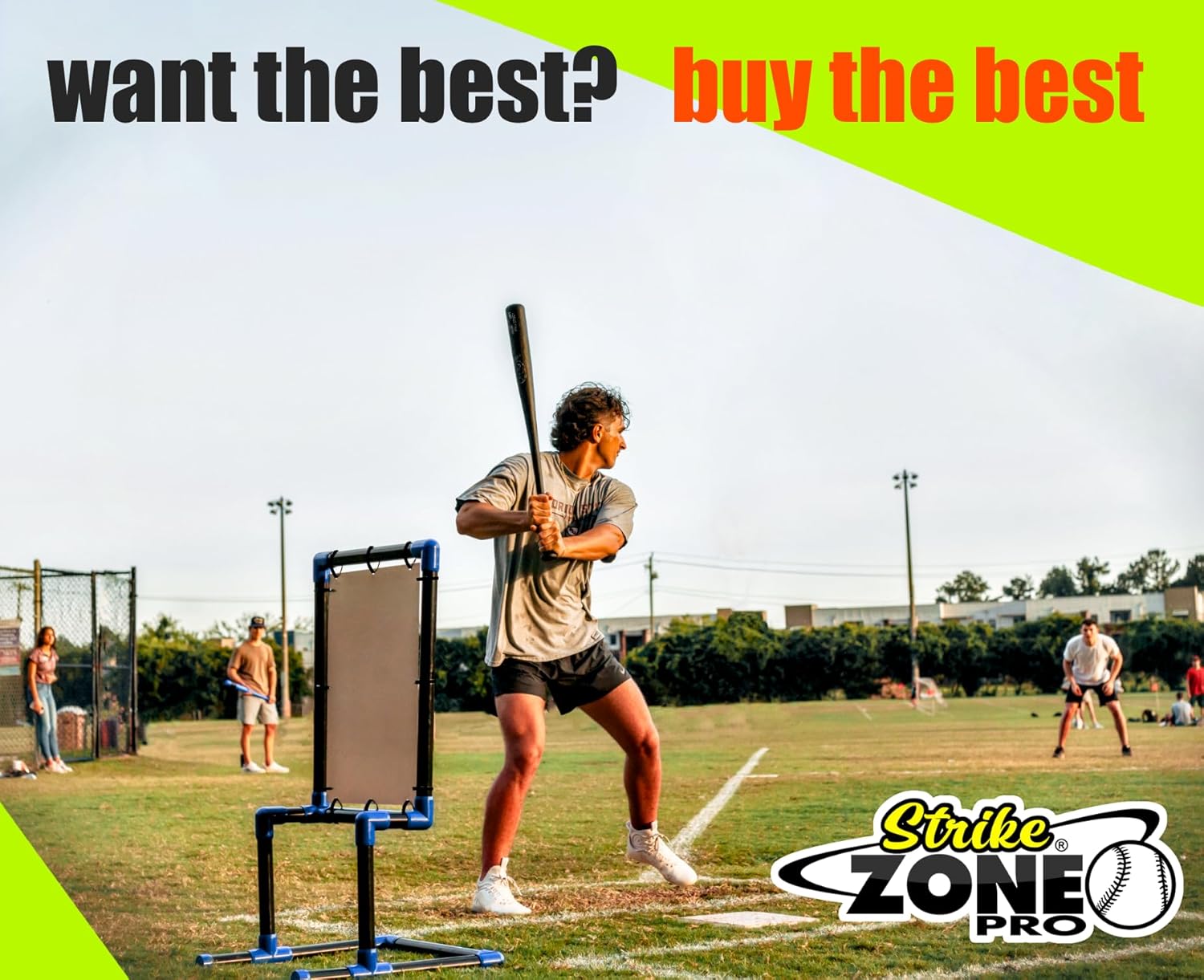 Strike Zone Pro • Steel Target • Professional Grade • Compatible with Wiffle Ball and blitzball