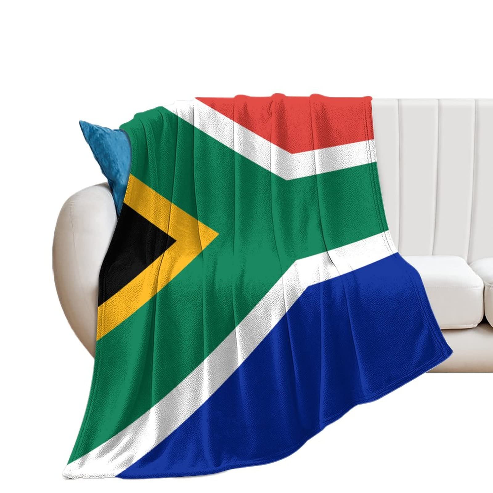 Couverture drapeau Afrique du Sud chaude en flanelle douce