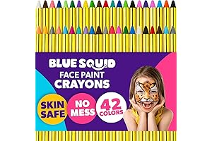 XL Kids Non-Toxic Washable Face Painting Kit - Blue Squid