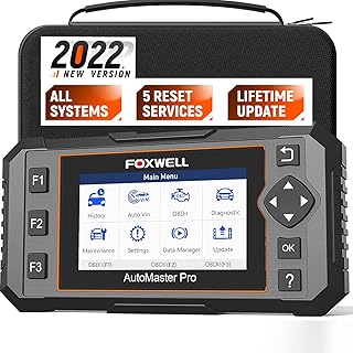 2022 Newest FOXWELL OBD2 Scanner NT624 Elite Car Diagnostic Scanner All Systems with ABS Bleeding/ SAS Calibration/Throttl...