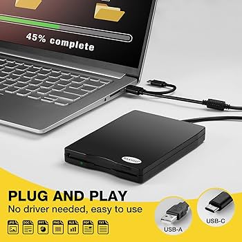 Amazon | フロッピーディスクリーダー、デュアルUSBタイプA/C