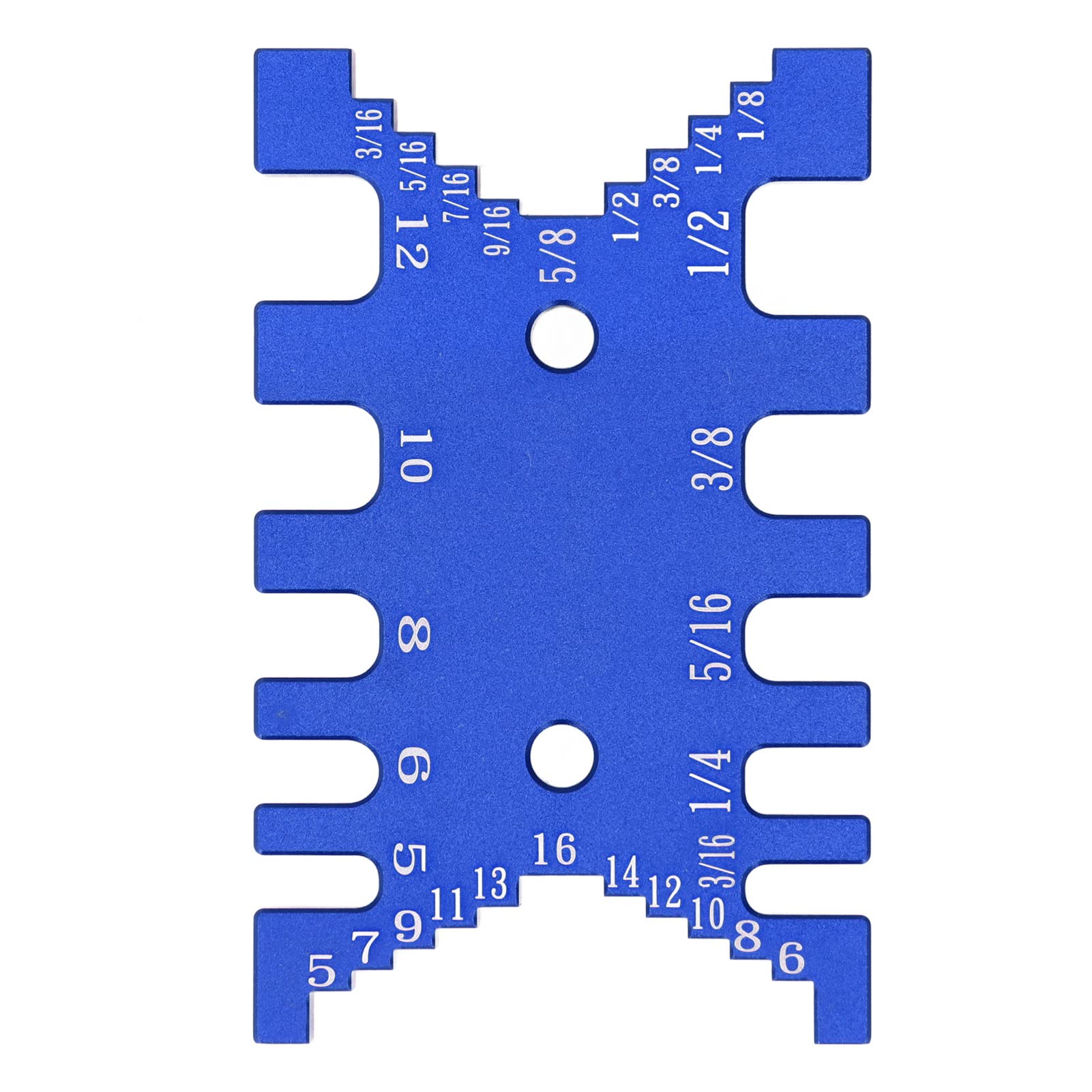 Dovetail Jig Tenon Caliper Height Measuring Gauge Card Ruler Tool Clamp Opening Gauge Gauge Tenoning Joint Calipers Dividers (Blue)