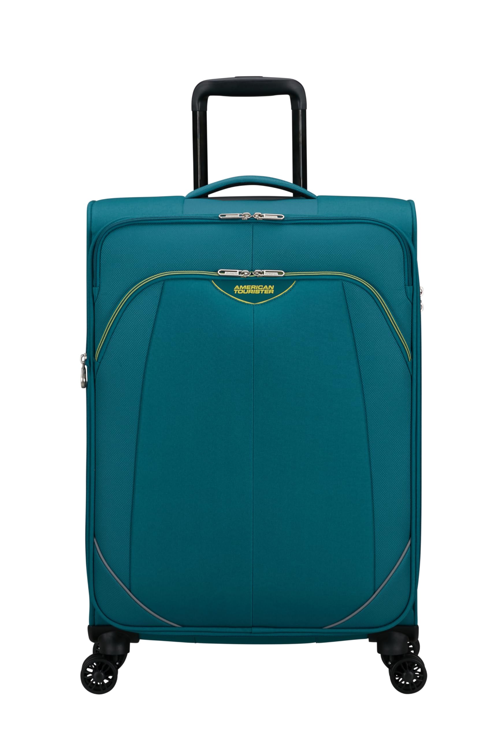 American Tourister Poproll - Set di 3 valigie morbide (Bagaglio a mano, Media, Grande), Leggero - Verde (Teal)