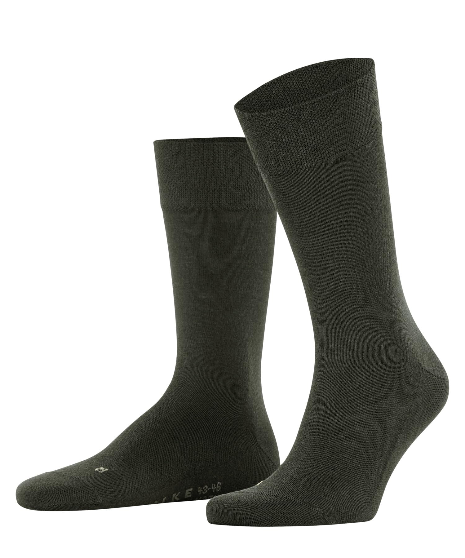Falke Men's Green Military 7826 Sensitive New York M So Lyocell With Soft Tops 1 Pair Socks, 8.5-11