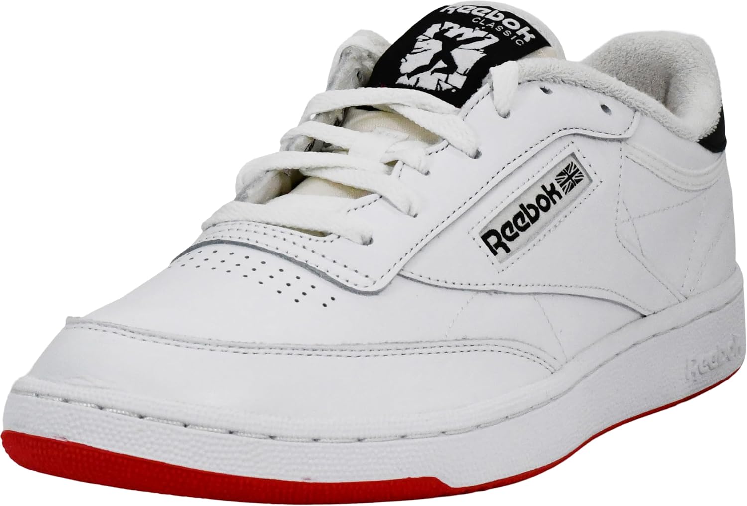Reebok Men's Club C 85 Shoes, Ftwwht/Chalk/Vecred, 11 M