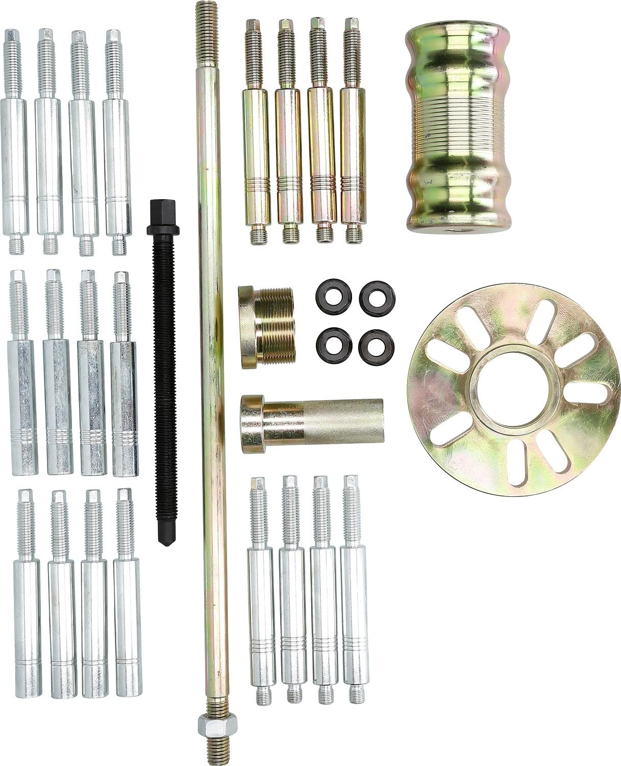 BRILLIANT TOOLS BT671100 Radnaben-Werkzeug-Satz | 30-tlg. [Powered by KS TOOLS], gold silber