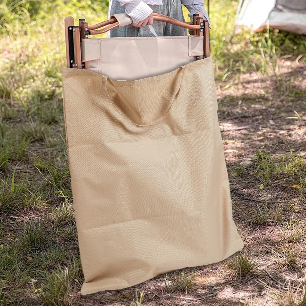 Bolsa de silla de camping de 24.213 x 39.370 in, color caqui, plegable, bolsa de almacenamiento, sillas de campamento, bolsa de repuesto para silla de transporte al aire libre, bolsa de 3