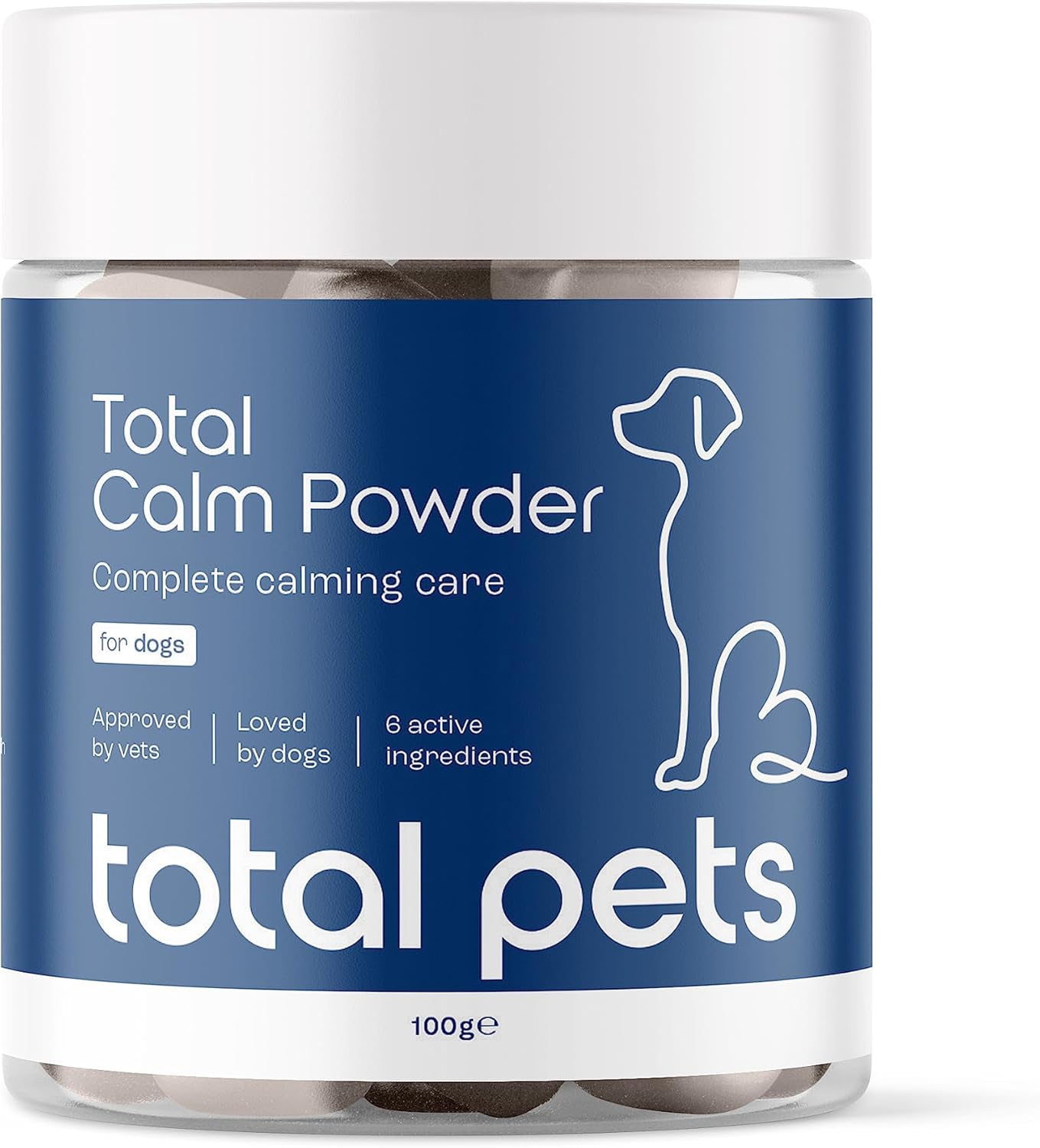 Total Pets Total Calm Powder For Dogs Calming Food Supplement For