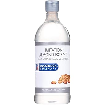 McCormick Culinary Imitation Almond Extract, 32 fl oz - One 32 Fluid Ounce Bottle of Clear Almond Extract for Baking, Best in Baked Goods, Desserts, Beverages and More