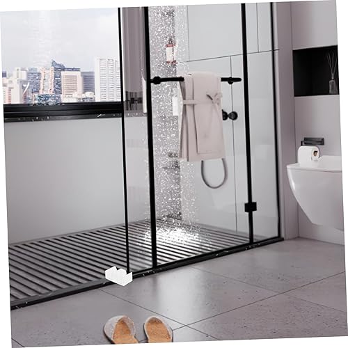 Miniatura 6 de Uonlytech 10 piezas de bloques de ducha guía de puerta de vidrio guía de puerta de ducha inferior deslizante puerta de ducha inferior guía de puerta