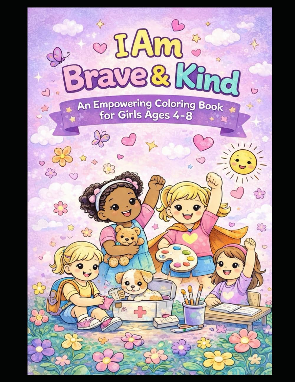 I Am Brave & Kind: An Empowering Coloring Book for Girls Ages 4–8