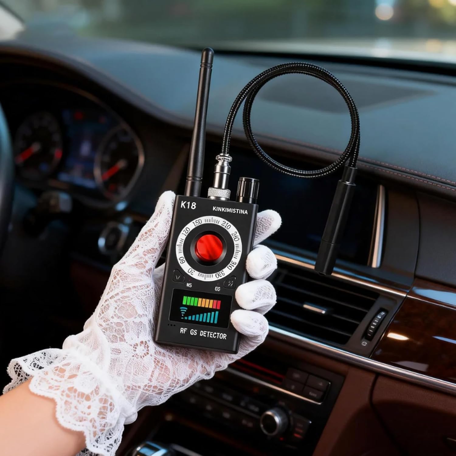 Hidden Camera detectors, Anti spy Camera detectors, GPS Tracker detectors, Hidden Device detectors for RVs, Hotels, bathrooms, Homes, and Offices (Black)