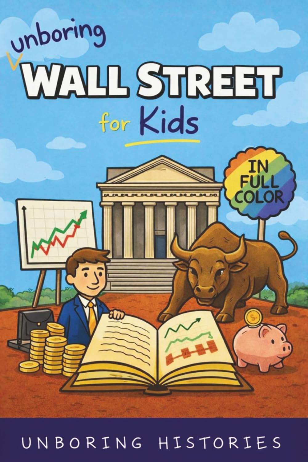 Unboring Wall Street for Kids: Funny, Interesting, Concise Guide to Wall Street, Money, Investing, and Wild True Stories You Wont Believe Are Real