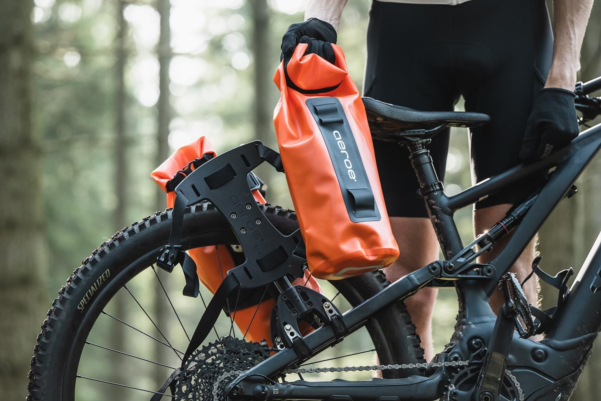 AEROE Rear Bike Rack, Easy Install & Use, Fits All Mountain Bikes