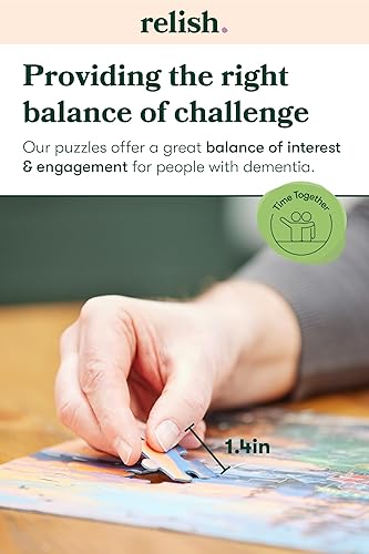 Miniatura 5 de Relish - Rompecabezas de demencia para adultos, rompecabezas de 100 piezas para exteriores - Actividades y regalos para personas mayores con