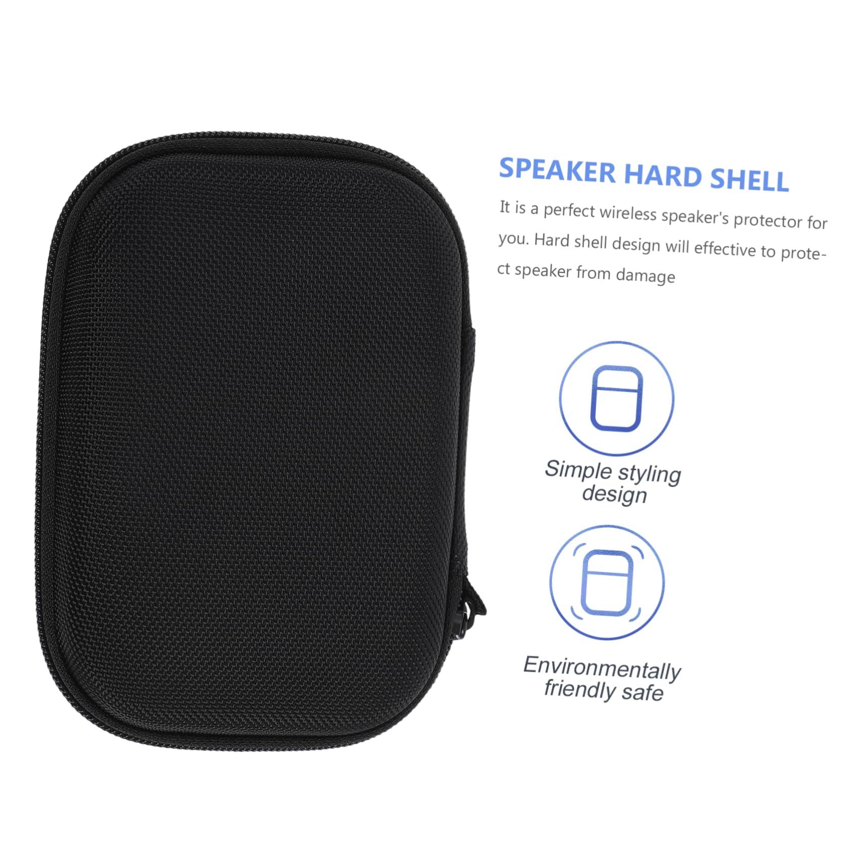 balacoo Speaker Hard Case Durable Storage Pouch for Weather Resistant Protector with Easy Installation for Travel and Outdoor Use