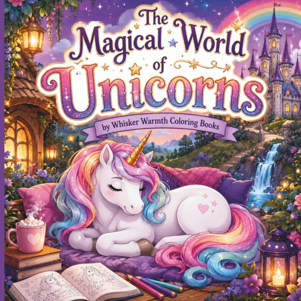 The Magical World of Unicorns: Enchanting Unicorns, Magical Castles, Rainbows, Fantasy Creatures, and Whimsical Scenes to Color (Magical Fantasy Collection)