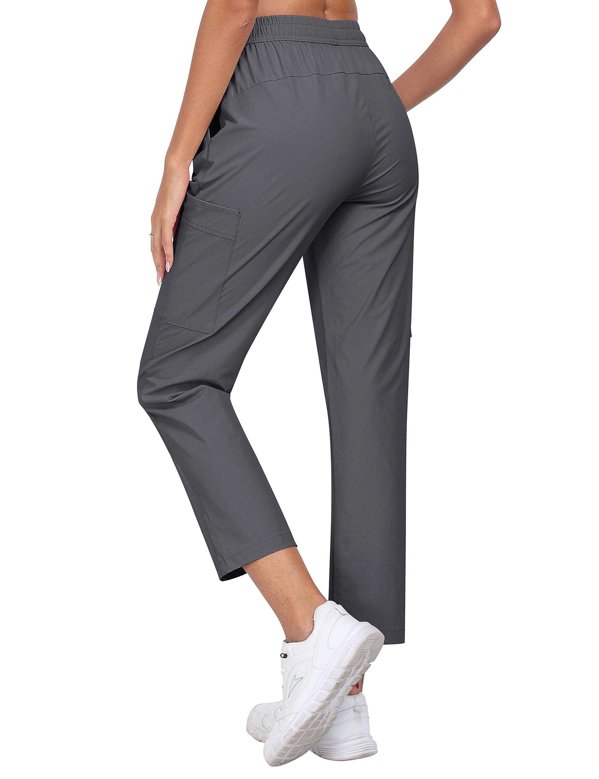 MoFiz Damen Cargohose Leichte Wanderhose Atmungsaktiv Trekkinghose Workout Casual Outdoorhose